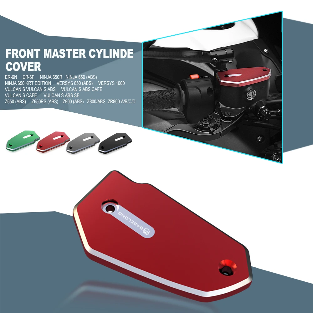 

Z650/Z650 ABS Motorcycle CNC Front Brake Clutch Fluid Reservoir Cap Tank Cover For Kawasaki Z650 2017-2023 2022 2021 2020 2019