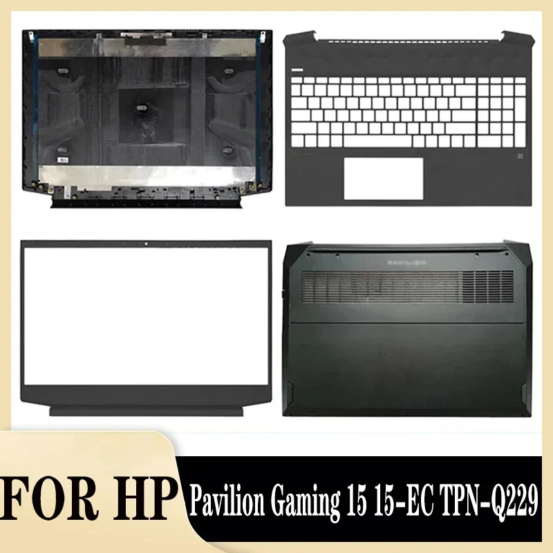 New for Pavilion Gaming 15 15-EC TPN-Q229 Laptop LCD Rear Lid Back Cover Front Bezel Palmrest Upper Bottom Case Housing Shell