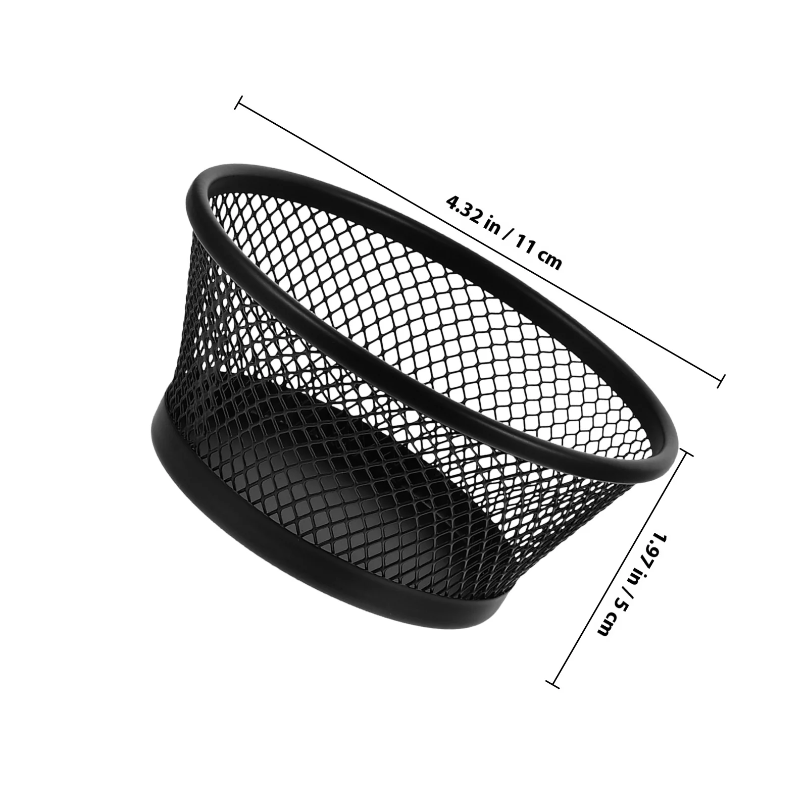 책상 정리함 및 사무용품 선물 용품을 위한 2개 휴대용 금속 메쉬 종이 클립 디스펜서