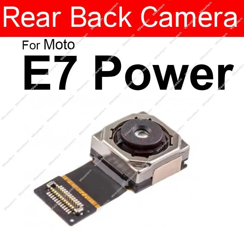 Back Frontal Selfie Camera For Motorola MOTO E7 E7Plus E7 Power E7i Power Rear Front Facing Camera Module Parts