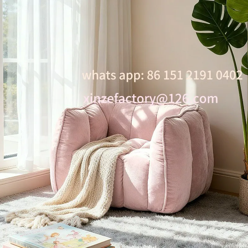 

Customizable Pumpkin Children's Sofa Reading Corner Small Sofa Home Lazy Seat