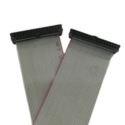 34Pin FC34P 2.0MM Pitch JTAG ISP AVR DOWNLOAD CABLE Gray Flat Socket Extension Ribbon Data Cable FOR DC3 IDC BOX HEADER
