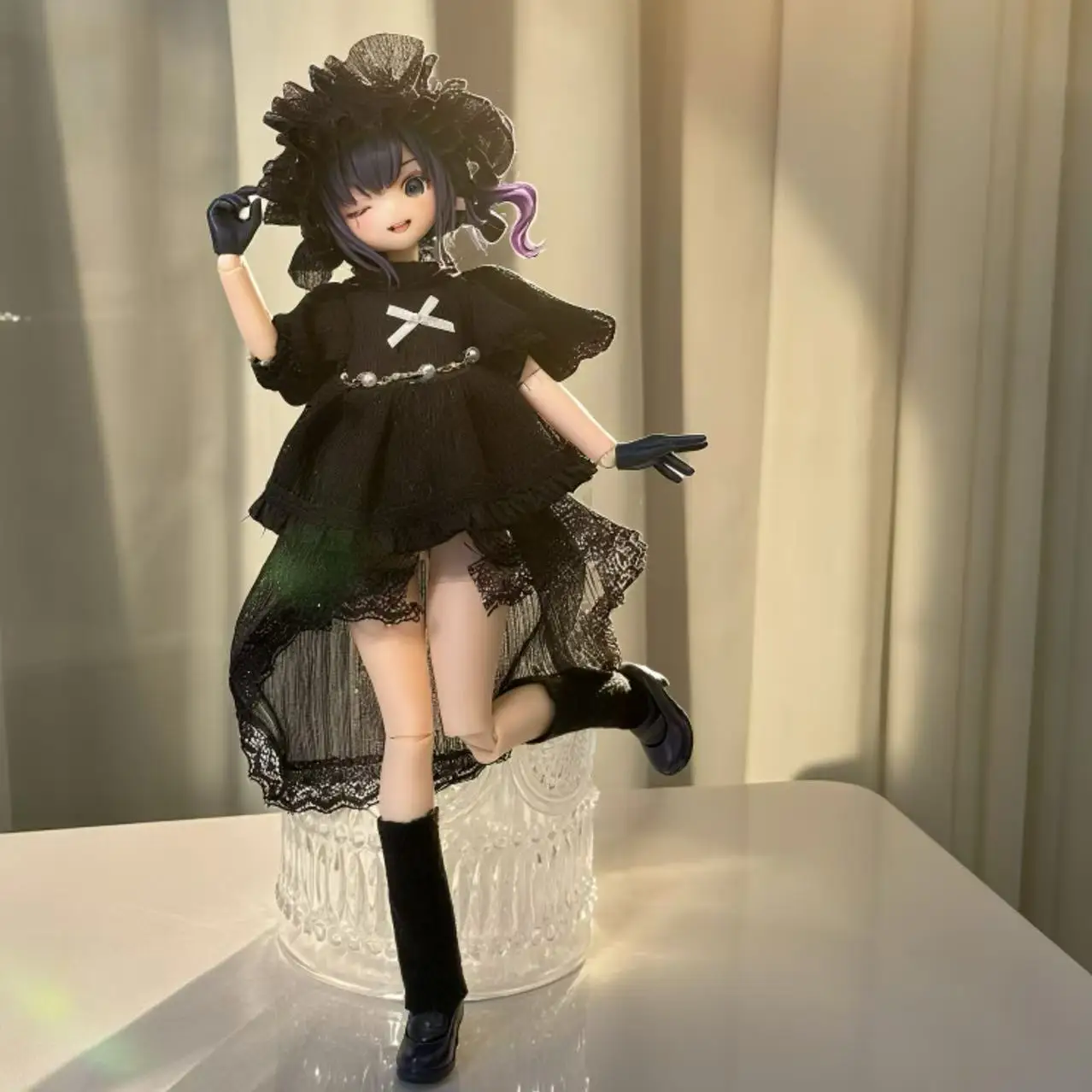 Only Clothes New Hot-selling Bjd Doll Clothes Personality Black and White Angel Shape Clothes Simple and Fashionable