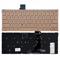 US Backlight Laptop Keyboard for Xiaomi MI Air 12.5 Inch 161201 TM1607  Gold