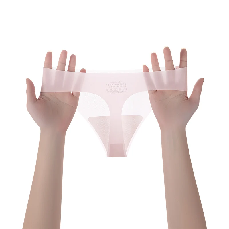 Бесшовные трусики для йоги для женщин, спортивные стринги, трусики из ледяного шелка, нижнее белье, сексуальное горячее женское нижнее белье, трусы, прозрачные Linergie