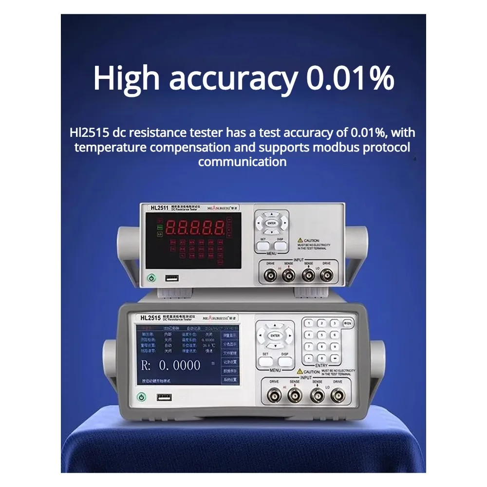 Ranlraka HL2511 DC Low Resistance Tester Multi-channel Resistance Meter Micro-ohmmeter Ohmmeter Milliohm Meter High Precision