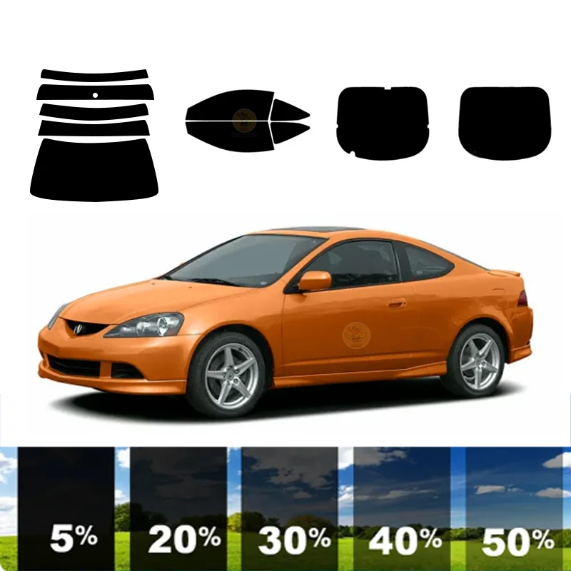 

precut Removable Window Tint Film For Car 100% UVR 5%-70%VLT Heat Insulation Carbon ﻿For ACURA RSX 2 DR COUPE 2002-2006