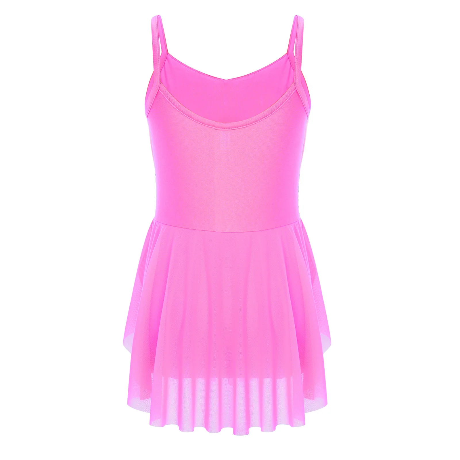 ชุดเดรสสำหรับการแข่งขันบัลเลต์มืออาชีพสำหรับเด็กผู้หญิง ชุดฝึกซ้อมและการแสดง พร้อมกางเกงในตัว ชุดสำหรับยิมนาสติกและการเล่นสเก็ต