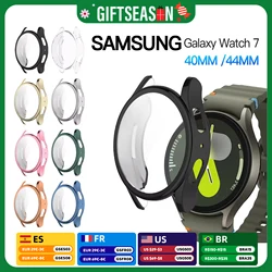 Case for Samsung Galaxy Watch 7 44MM 40MM Full Coverage Bumper Soft TPU Protective Case Cover for Galaxy Watch7 Accessories