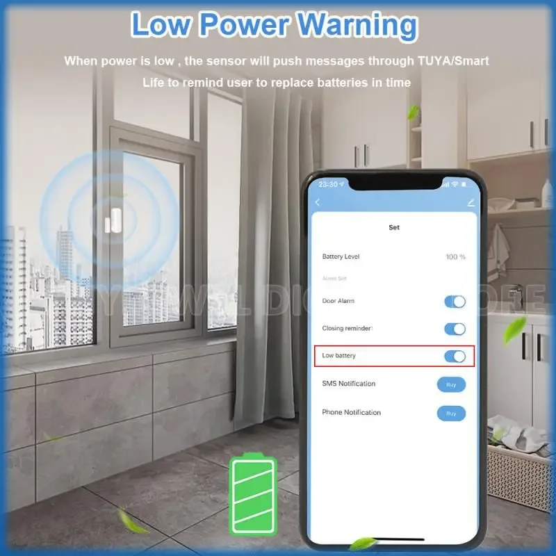 Tuya สมาร์ท ZigBee เซ็นเซอร์ประตูหน้าต่างสมาร์ทไร้สายประตูเปิดปิดเครื่องตรวจจับ APP REMOTE ALARM ทํางานร่วมกับ Alexa Google Home