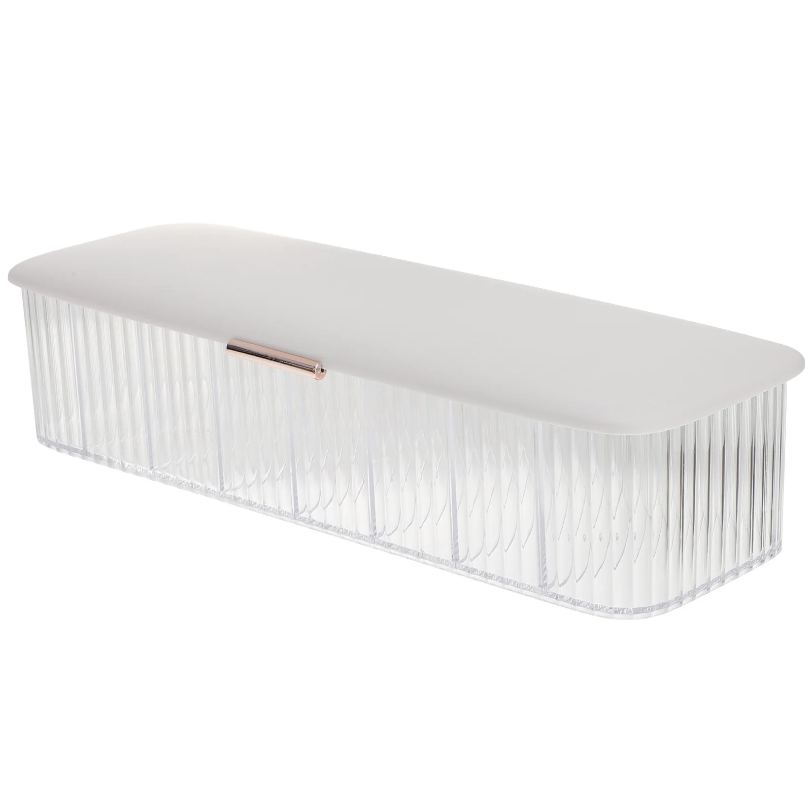 Boîte de rangement de câbles de données avec couvercle, compartiment séparé, boîte de rangement de câbles transparente pour bureau, Organization de la maison