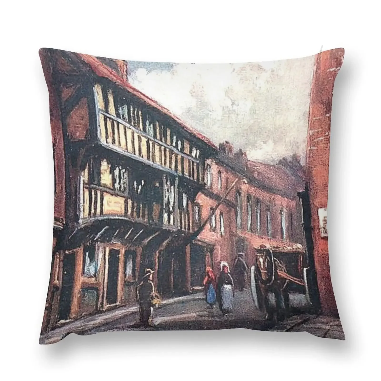 High Street, Hull Old Town, East Riding of Yorkshire, England Throw Pillow Pillow Cases Decorative pillow