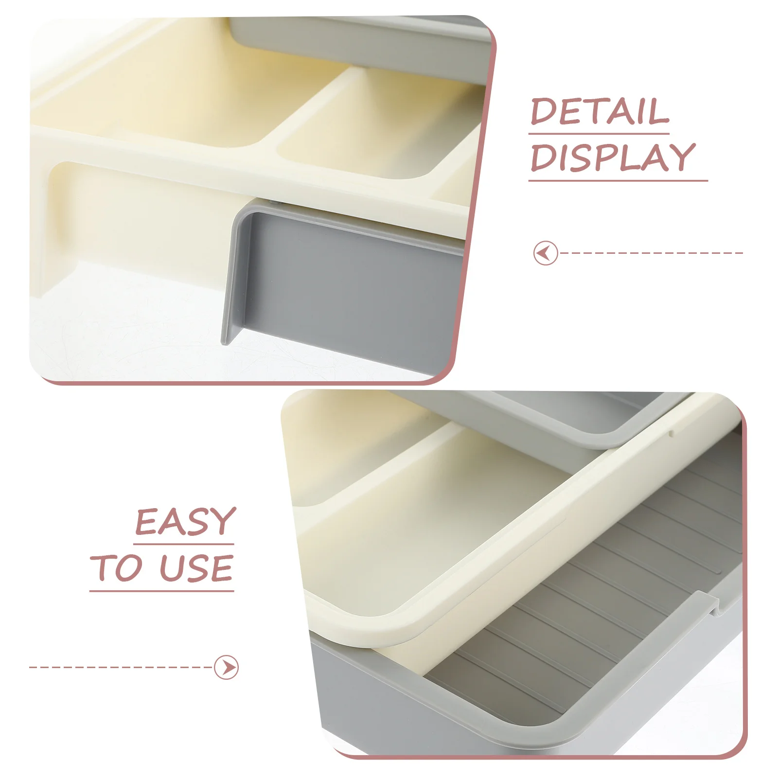 

1 Set Kitchen Cutlery Organizer Thickened Pp Multi-Grid Storage Box For Forks Knives Spoons Chopsticks Countertop Utensil Holder