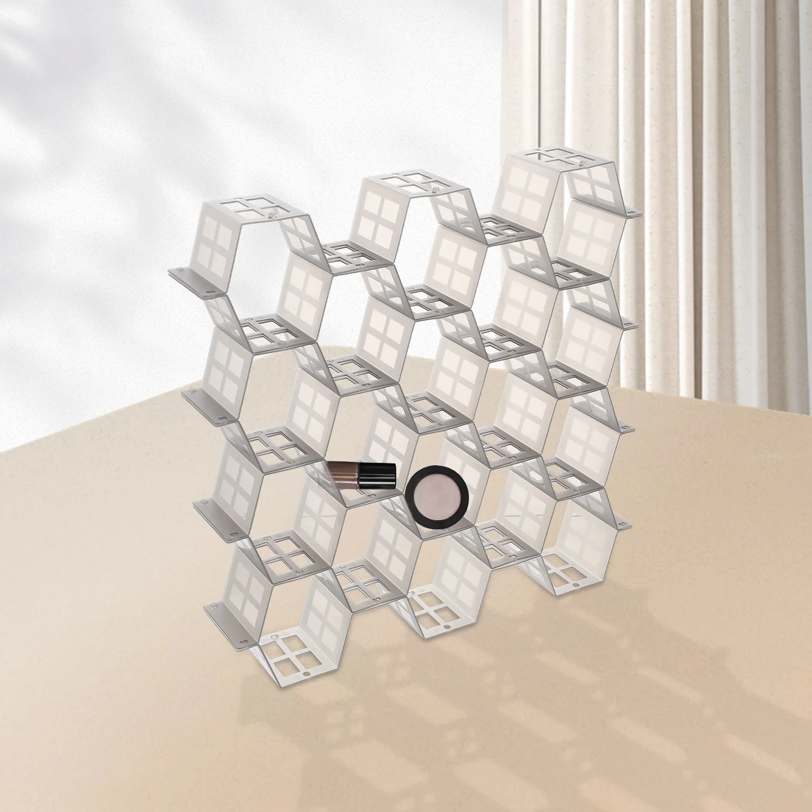 1Set Drawer Divider with Honeycomb Grid Design Plastic Organizer for Closet Dresser Underbed Storage Compartments for Small