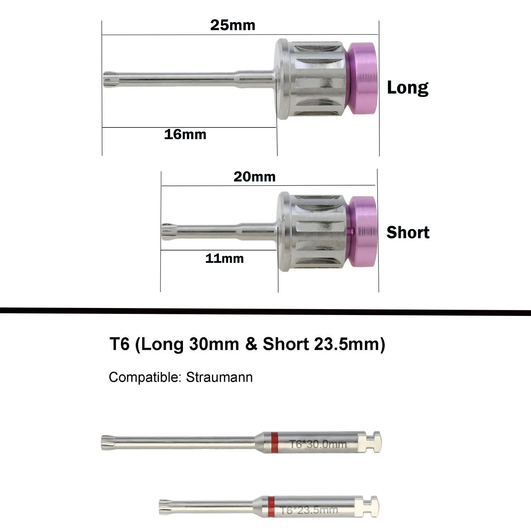 Implan gigi Straumann SCS obeng untuk kunci pas torsi Ratchet Handpiece