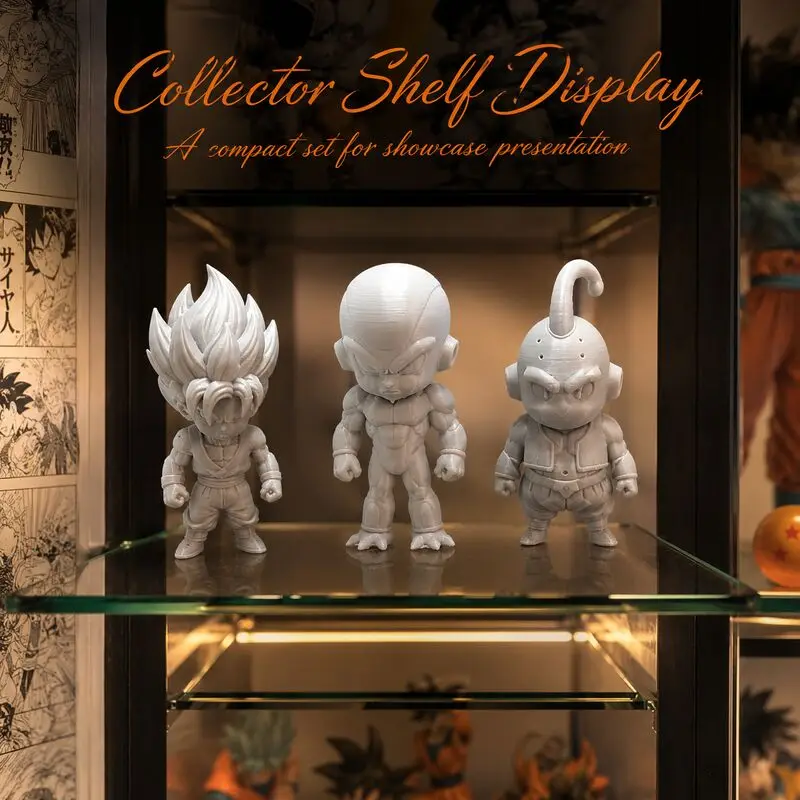 9 Stile zur Auswahl: Anime Dragon Ball Saiyan Unbemalte Figur, Weiße 3D-Statue zum Selbstbemalen, DIY-Modell, Schreibtisch-Sammlerstück, Dekoration – Detail 5