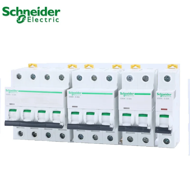 

Мини-автоматический выключатель Schneider electric, автоматический выключатель 9 iC65N, 4p, D, тип 1A, 2A, 3A, 4A, 6A, 10A, 16A, 20A, 25A, 32A, 40A, 50A, 63A, AC A9F19 ***