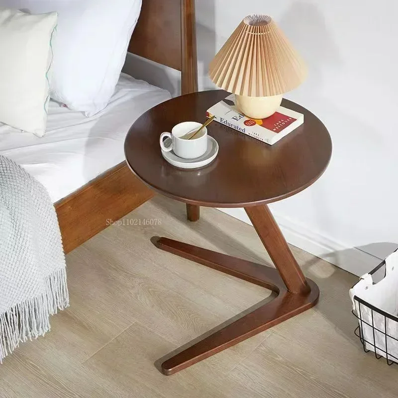 Simple Solid Wood Side Table Nordic Living Room Sofa Side Small Corner Table Family Balcony Coffee Tables Mesa Furniture Luxury