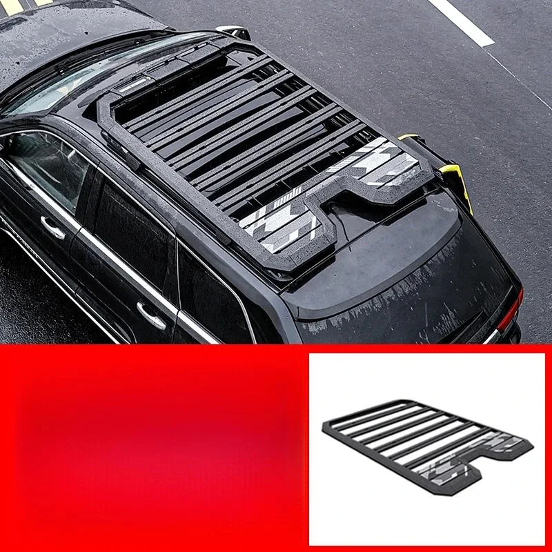 Auto Parts Matte Black Aluminum Alloy Roof Rack Exterior Modification Accessories