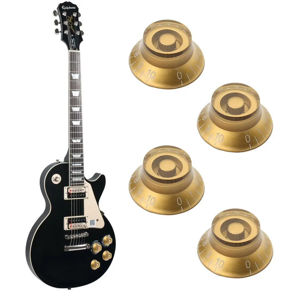 Guitar Accessories Electric Guitar Speed Control Tone Volume Knobs Bass Tuning Switch Hat Shape Knob For Les Paul LP