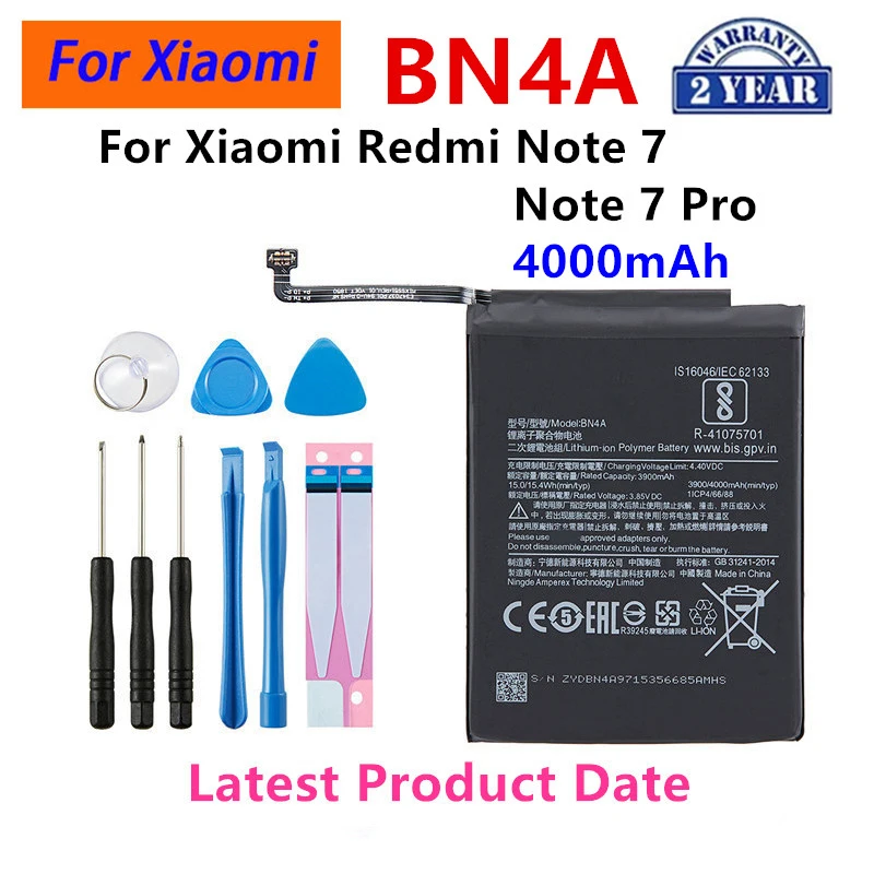 BN4A BN5W BN5Y BN6C BN71 BM68 BM5R BM5T BN5V BP59 Battery For Xiaomi Redmi  Note 7 14 15 Pro Xiaomi 13T Redmi 12 Poco X6 X7 5G