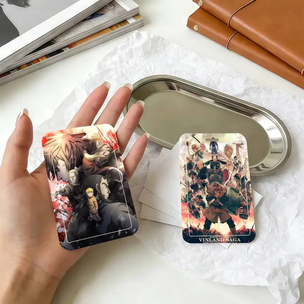 Vinland Saga Black Lanyard Card Holders Student Meal Cards And Campus Ids School