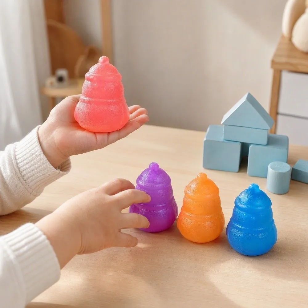 Elk/Santa Claus/Snowman Christmas Squeezed Cube Squeezing Toy Super Soft Non Rebound Fidget Toy Realistic TPR Christmas Pinch