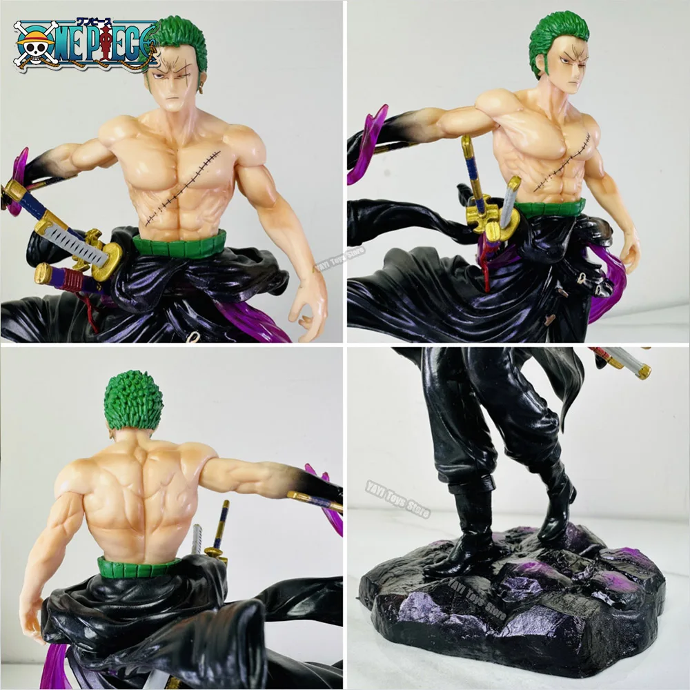 New One Piece Anime Figure Gk Bath Blood Roronoa Zoro PVC Action Figure Collection Dolls Gift PVC Model Decoration