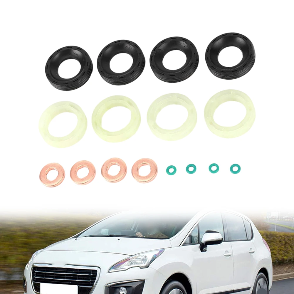For Engine Repair Sealing Washer 1314368 Injector Rubber Gasket Cost-effective Repair Long-lasting Performance