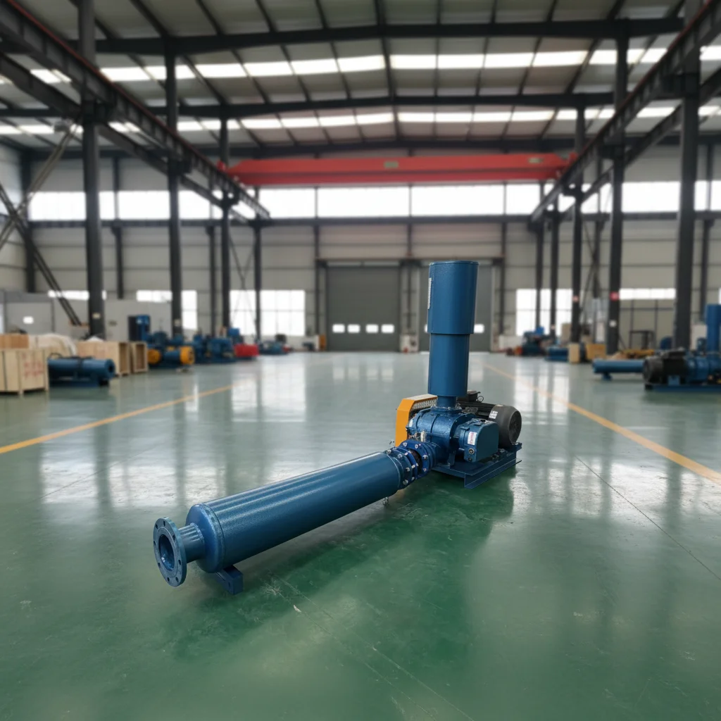 

Промышленный воздуходувный компрессор, вакуумный насос, роторный воздуходув для аэрации прудов с рыбой и креветками в аквакультуре