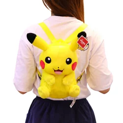 Pikachu Plush Backpack Pokemon Peluche Bag Stuffed Doll Toy Cute Cartoon Image Schoolbag Gift for Kids