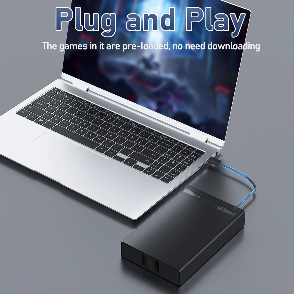 MIX 500GB 3 System in 1 External Game Hard Disk Retro Game Console with 38200+ AAA&3D&Retro Games for PS3/PS2/Switch/XBOX/WII - Image 5