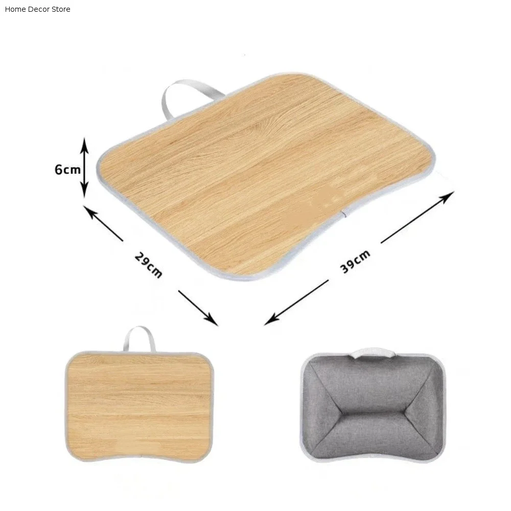 Soft Pillow Cushion Laptop Lap Desk Ergonomic Padded Tray Multifunctional Laptop Desk Portable Design Hard Mouse Pad