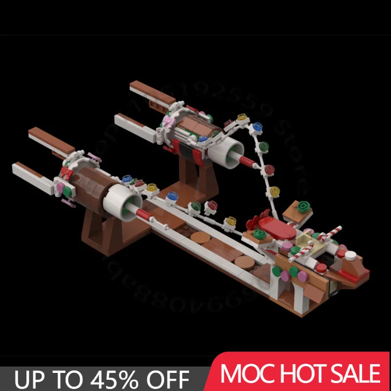 

282 PCS MOC Customize Anakin Prodrace Gingerbread Model Building Block Creative Educational Assembly Toy Sets Christmas Gifts