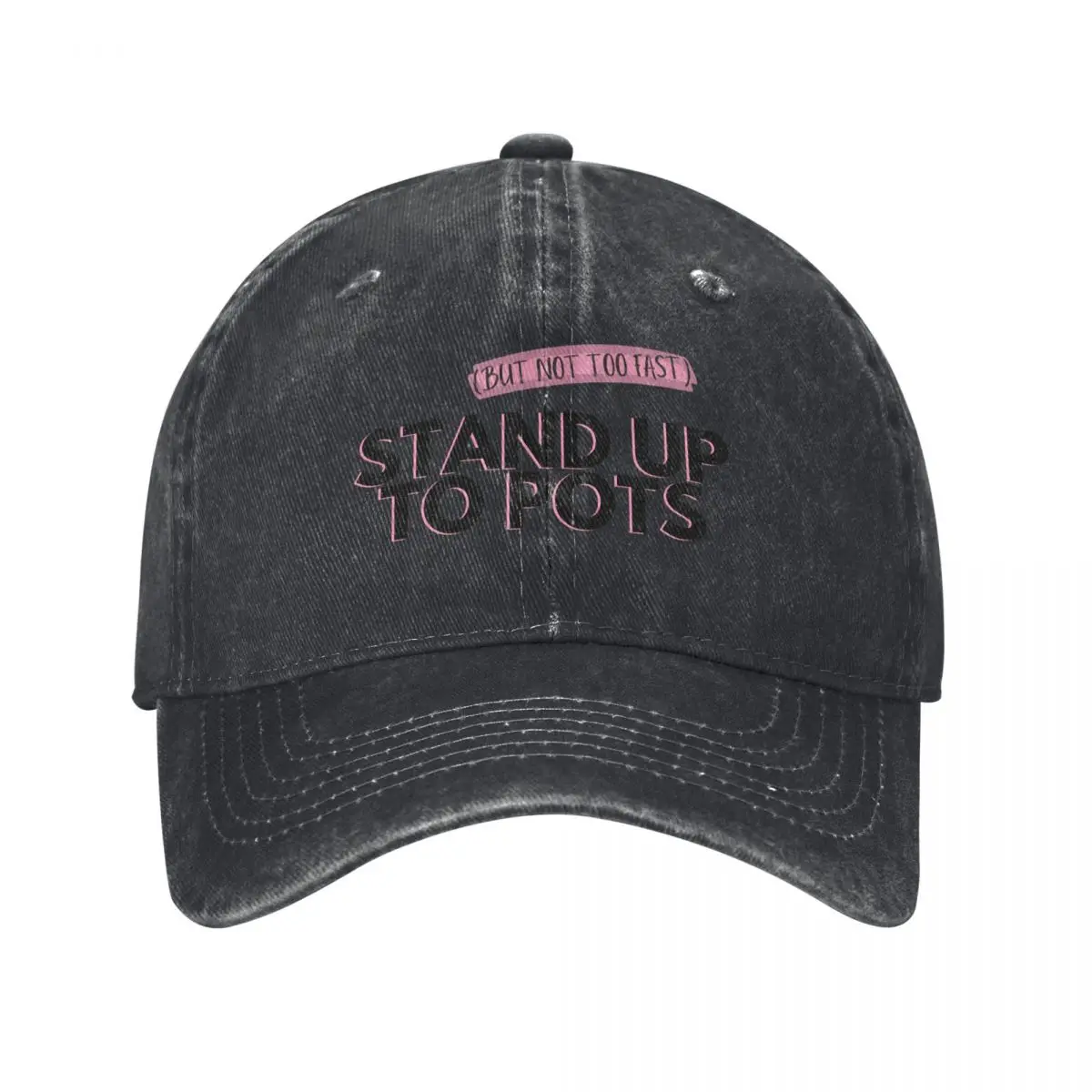 Stand Up To POTS - Pink Baseball Cap Trucker Hat New Hat Golf Hat Man Christmas Woman Men's