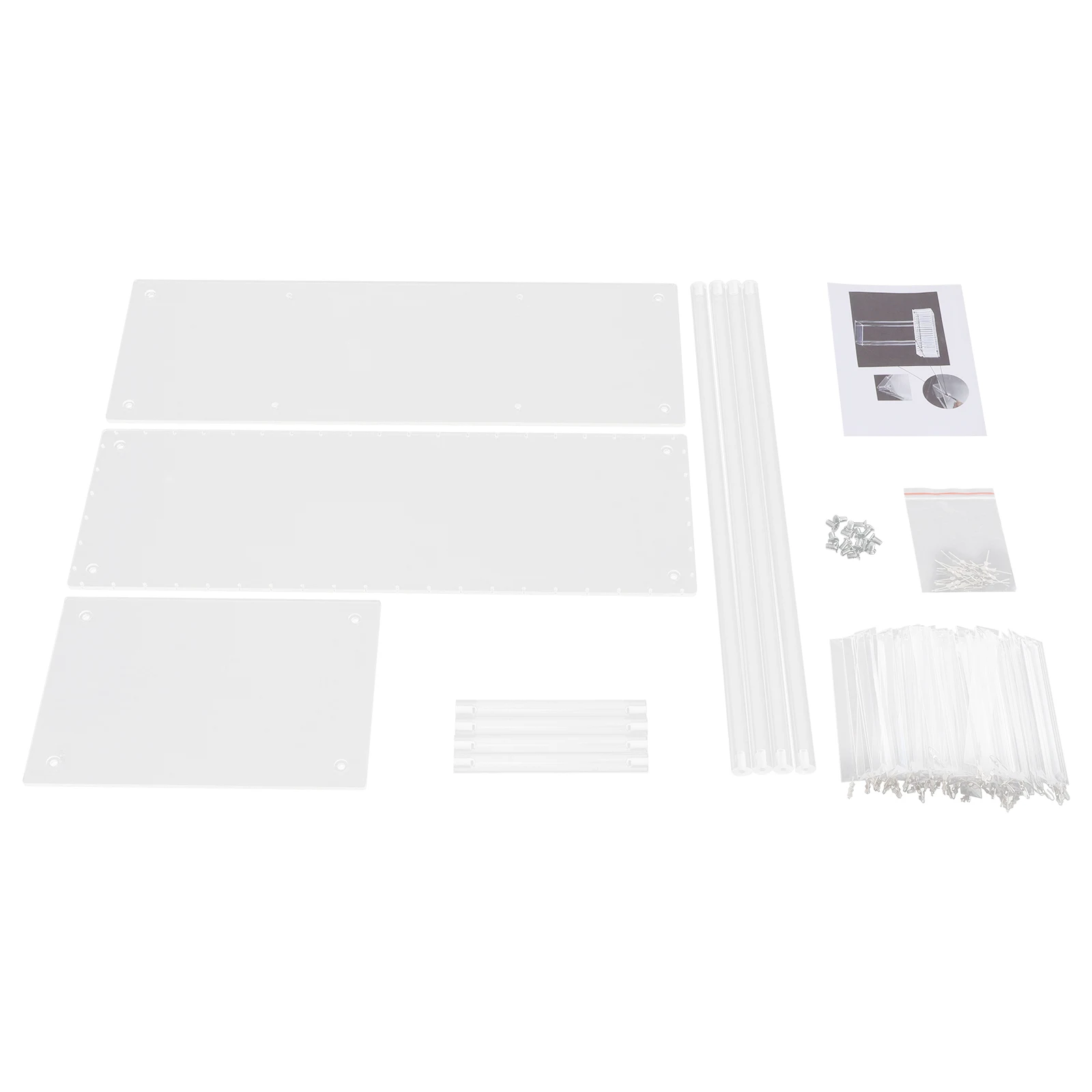 حامل زهور شفاف حديث مادة أكريليك 4 قضبان دعم، تصميم قابل للإزالة ديكور DIY، مثالي لحفلات الزفاف/الحفلات/العرض المنزلي #3