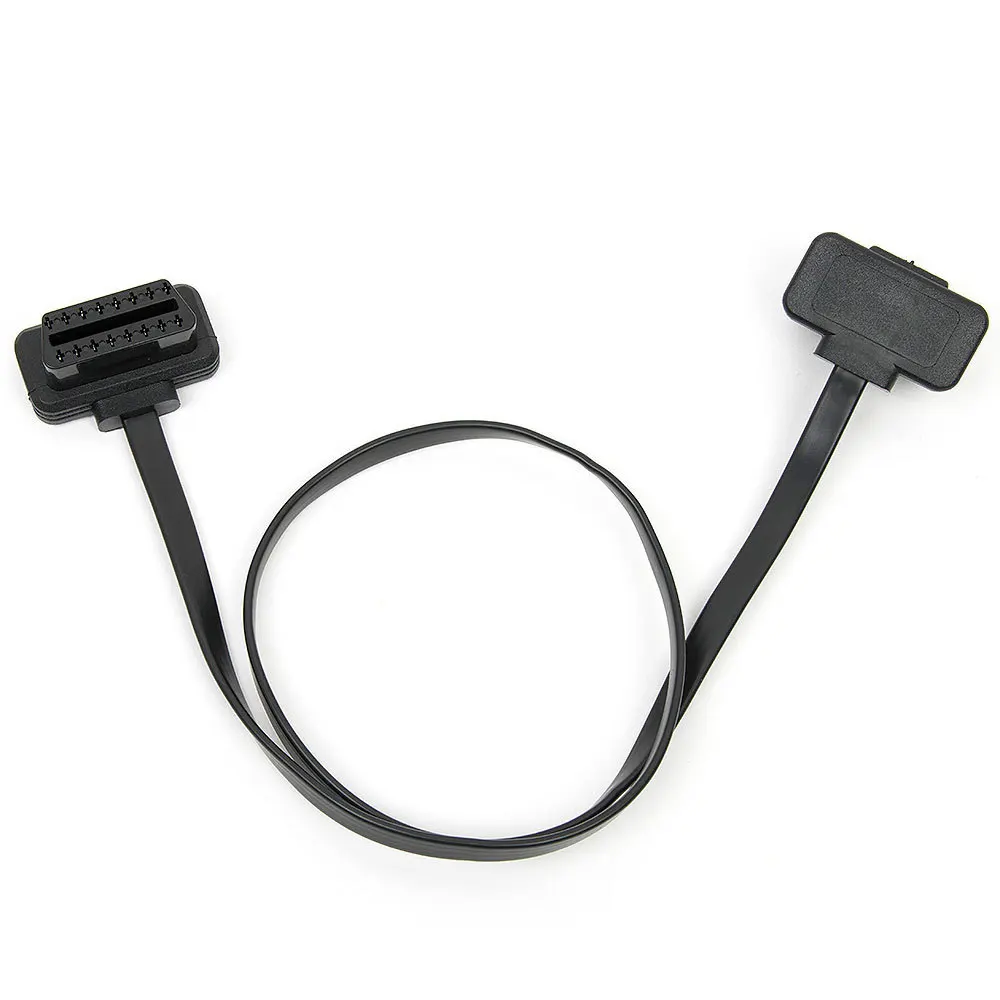 OBD II OBD2 16 Pin Splitter Extension 1X Male and 2X Female Extension Cable Adapter 60cm Extending The Data Cable 16 Pin Wire