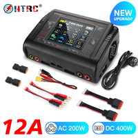 HTRC T400/T240 DUO RC Charger DC 400W/240W Discharger For LiPo LiHV LiFe Lilon NiCd NiMh Pb battery Charger For RC Models Toys