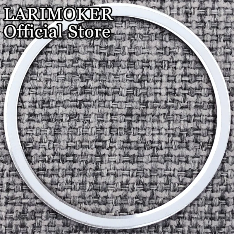 LARIMOKER Flat Aluminium Bezel Insert 38.5*34mm Orange Red Y-meter Fit 39.6mm Chronograph VK63 Watch Case Modified Watch Parts