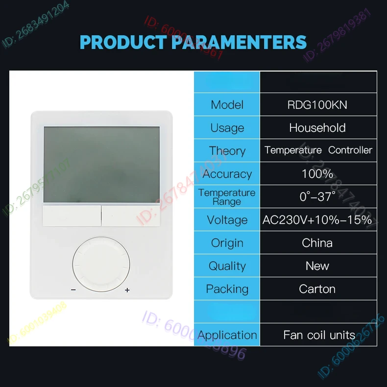 For New Room Thermostat RDG100KN With KNX Communication Built In Humidity Sensor And Control Switch