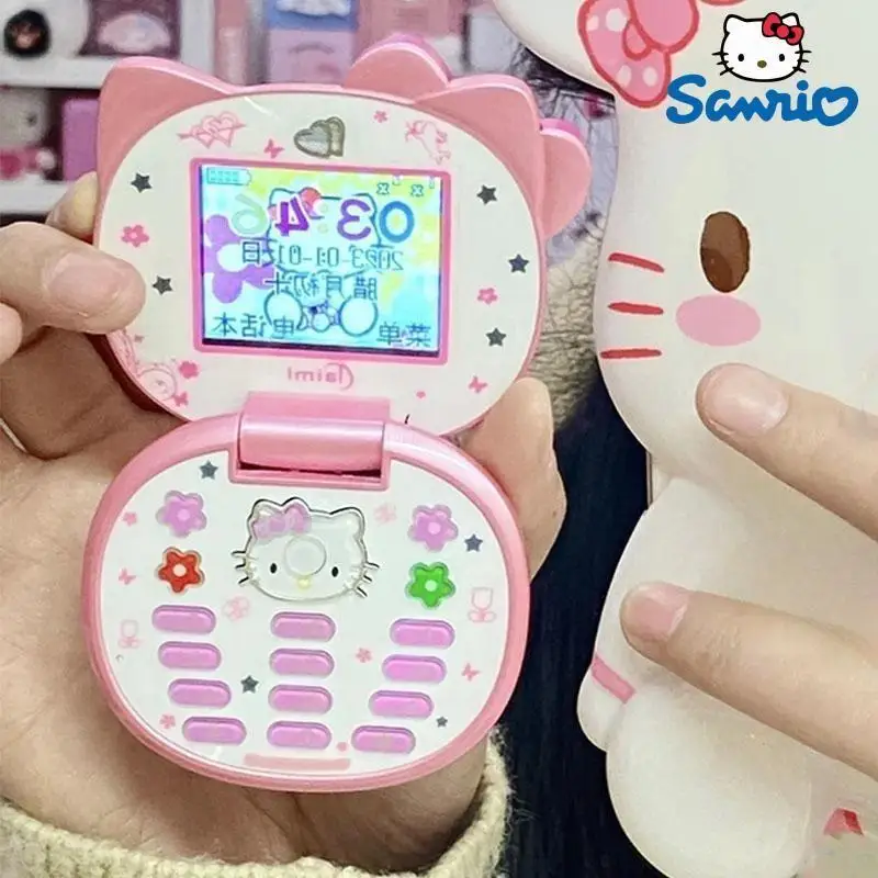 

Sanrio Kawaii Hello Kitty Раскладной телефон K688 мультфильм милые дети Taiml мини телефон Подарки для детей игрушки для девочки Рождество подарок на день рождения