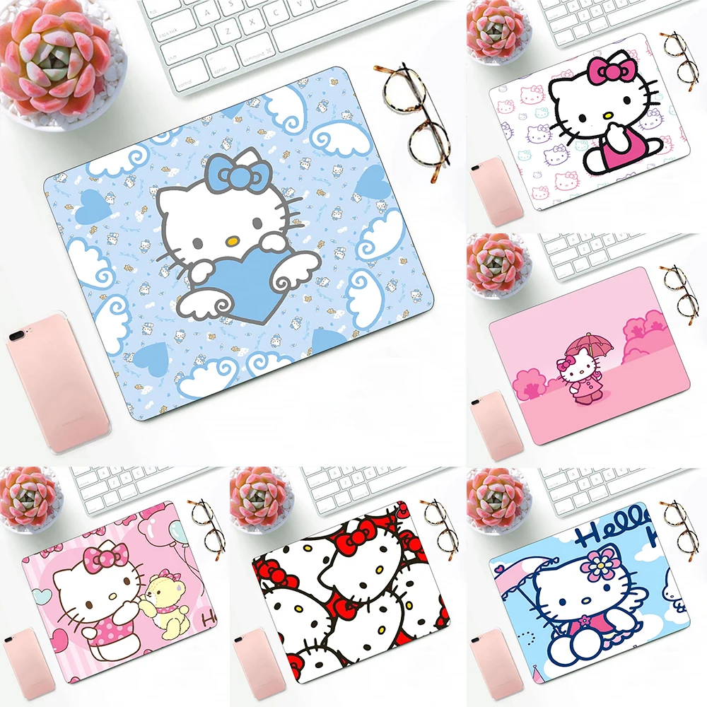 

Kawaii Hello Kitty Gaming Mouse Pad XS Small Mousepad For PC Gamer Desktop Decoration Office Mouse Mat Deskmat Rug