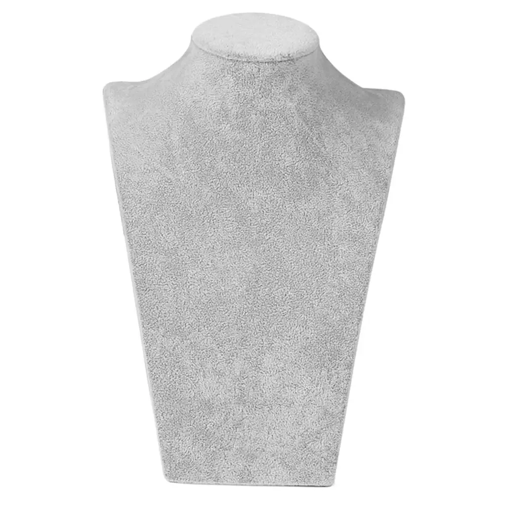 Jewelry Display Bust Velvet Mannequin Holder Stand for Necklace Organization Jewelry Shop Counter Window Display