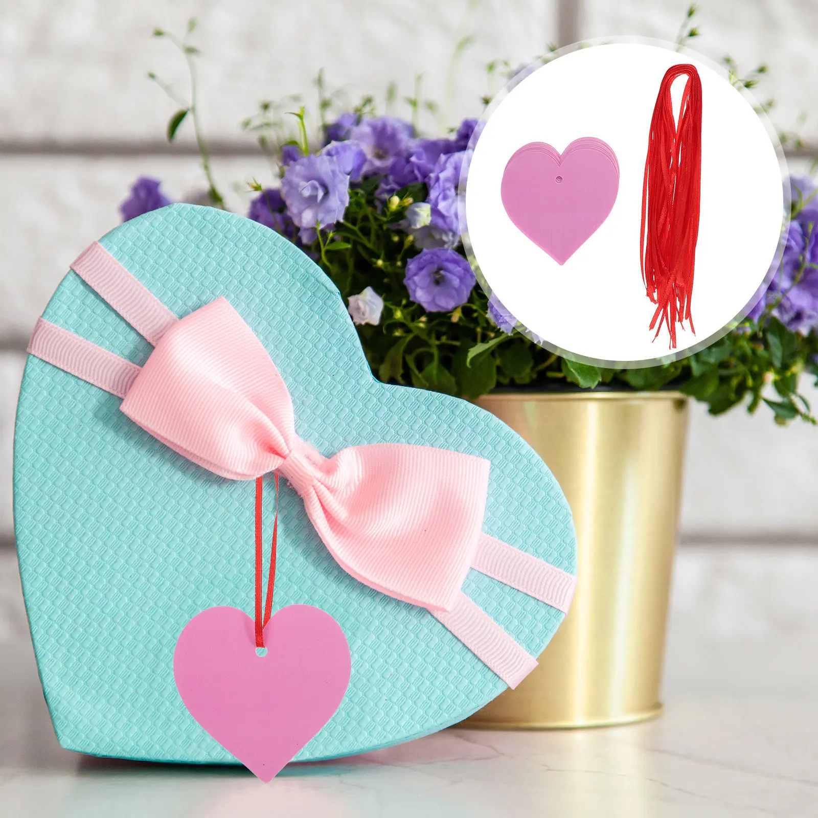 

Набор пластиковых бирок в форме сердца для подарков, декор к Дню святого Валентина, подвесные ярлыки для сувениров, украшения для вечеринок, таблички для гостевой книги