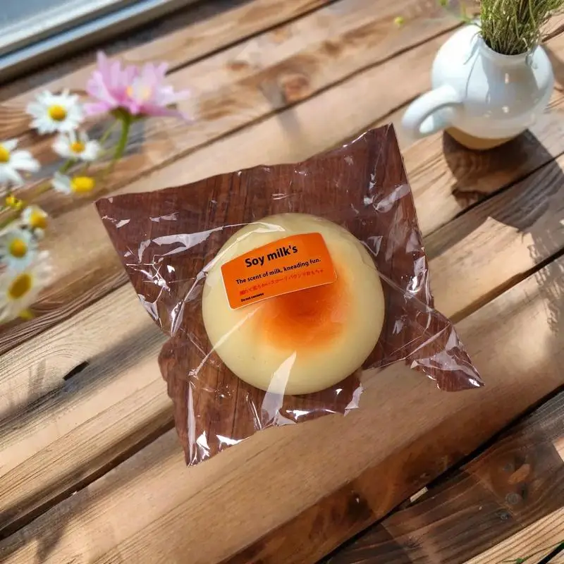 1/2 Pcs Realistic Slow Rising Bread Stress Relief Squeeze Toys, Decompression Gifts for Kids and Adults, Soft and Fun.