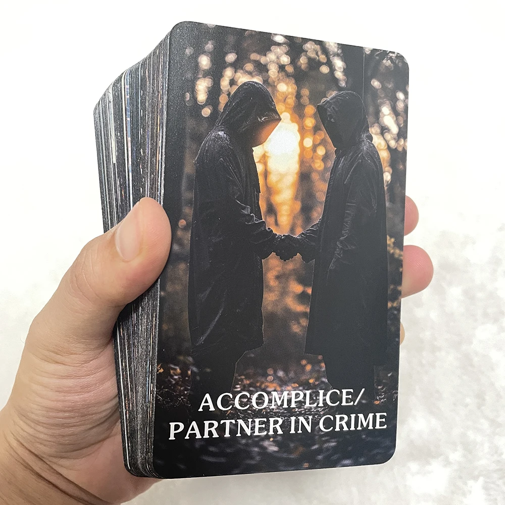 Tarot Cards for Beginners, True Crime Oracle Deck, 12x7cm 80-cards, Divination Taro in Box, Fortune Telling Toys