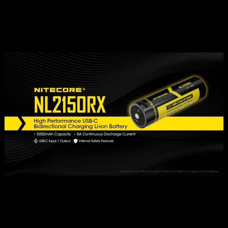 NITECORE NL2150RX Высокая производительность 5000 мАч