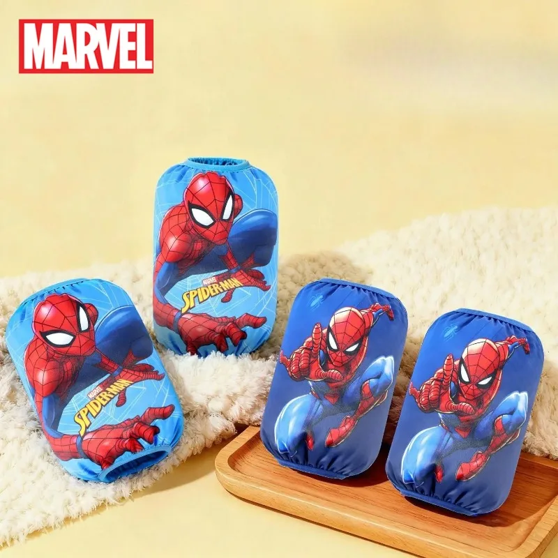 

2 Pairs Marvel Spider Man Children Arm Sleeves Avengers Superheroes Blue Baby Waterproof Dirt Proof Easy To Clean Kids Gifts