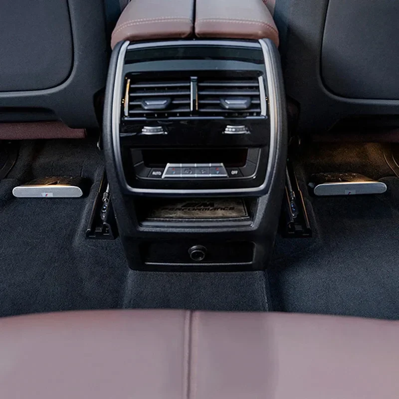 ل BMW 3 5 سلسلة X1 X2 X3 X4 X5 X7 IX3 G01 G05 G08 G20 سيارة تكييف الهواء فتحات غطاء للحماية ملصق الديكور الداخلي
