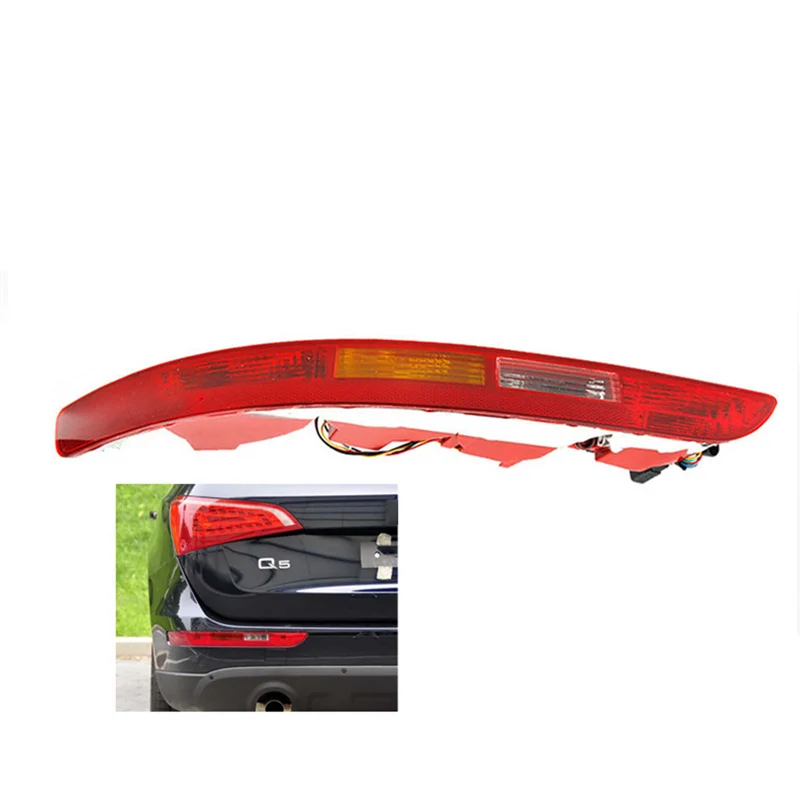 

ABQA-Left Taillight Rear Bumper Lamp Assembly 8R0945095 for Audi Q5 2009-2017 Four Light Tail Turn Signals Brake Light Cover